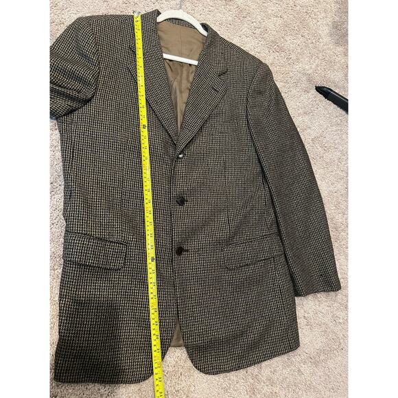 Ermenegildo Zegna Rossi High Fashion 100% Cashmere Tweed Suit Coat Jacket US 42L - Picture 8 of 8